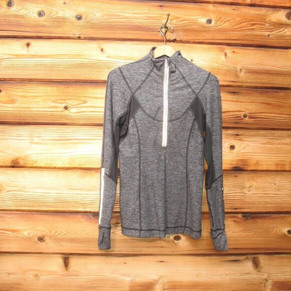 Lululemon Run Dash Halpf Zip Pullover Static Black 6 - Picture 2 of 8